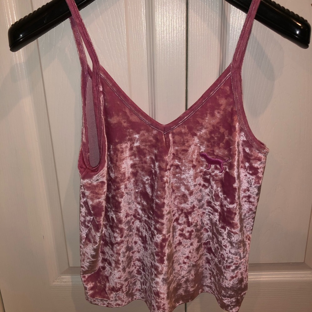 VS Pink Velvet Tank